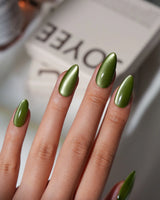 Metallic Cat Eye Press On Nails – Handmade Chrome Magnetic – 16 Colors handmade press-on nails by Joyee Nails