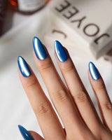 Metallic Cat Eye Press On Nails – Handmade Chrome Magnetic – 16 Colors handmade press-on nails by Joyee Nails