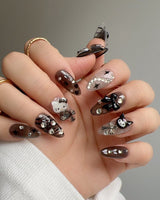 Black KK - Joyeenails - AN027 - XS / Short Stiletto
