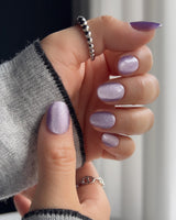 Elegant Purple cat - eye - Joyeenails - CE011 - L / Extra Short Oval