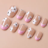 Sakura Fall custom press-on nails — available in multiple shapes and sizes