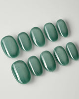 Mint Orb custom press-on nails — available in multiple shapes and sizes