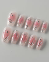 Blush Ignite - Joyeenails - CU010 - XS / Short Coffin