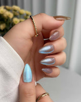 Aurora Icefire custom press-on nails — available in multiple shapes and sizes