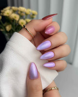 Aurora Mirage custom press-on nails — available in multiple shapes and sizes