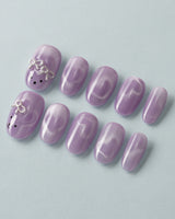 Thump Bunny_Taro custom press-on nails — available in multiple shapes and sizes