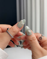 Thump Bunny_Mint custom press-on nails — available in multiple shapes and sizes