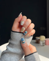 Monet & Les nymphéas custom press-on nails — available in multiple shapes and sizes