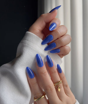 Joyee 90s Vintage Blue Press on | Pro Gel Nails - Joyeenails - PGN0019 - Default Title