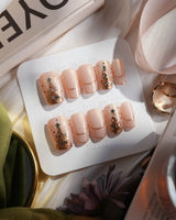 Glow as you nails — Luxury Champagne Gold Christmas, by Joyee Nails