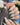 Cat eye blue nails with sculpted plumeria flowers and wave shimmer