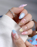 Candy Shore close-up of 3D starfish, pastel shells, and candy-colored floral accents