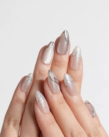 Starlight Rain nails — Champagne Nude Pink & by Joyee Nails
