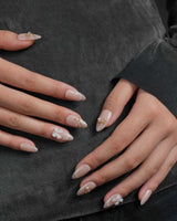Champagne Veil nails — Soft Nude Pink, Shimmering by Joyee Nails
