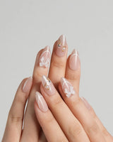 Champagne Veil nails — Soft Nude Pink, Shimmering by Joyee Nails