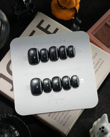 Comet handmade press-on nails in extra short squoval shape by Joyee Nails