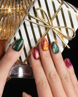 Confetti Pop press-on nails — Multicolor Gemstone Palette, Metallic