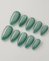 Mint Orb custom press-on nails — available in multiple shapes and sizes