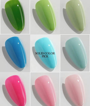 Custom Solid Color Nails