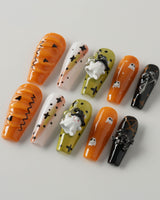Cute Ghost Bibi - Joyeenails - HW013 - XS / Long Coffin