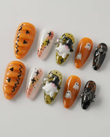 Cute Ghost Bibi - Joyeenails - HW013 - XS / Medium Almond