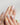 Nude nail with pastel jellyfish and sculpted shimmer