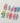 Gem Blossom press-on nails in medium square shape — pastel mix design chrome iridescent flower pearl butterfly 3D accents
