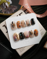 Golden Kiss Extra Short Square press-on nails
