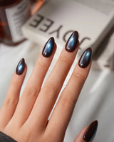 Jewel Cat Eye Press On Nails – Handmade Magnetic Velvet – 12 Colors press on nails, handmade custom nails by Joyeenails