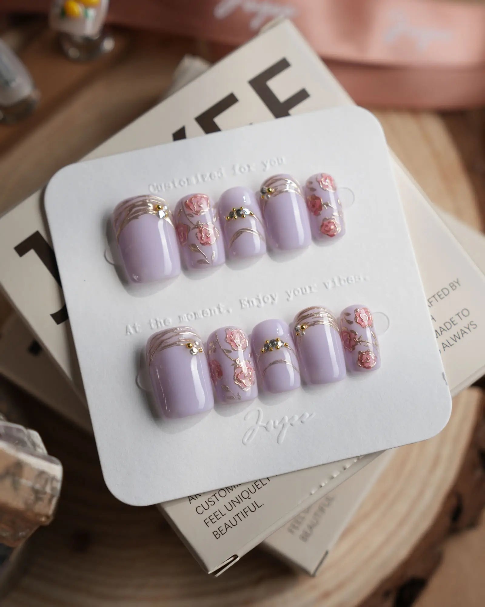 Lavender Rose — Purple Press-On Nails | Joyee Nails