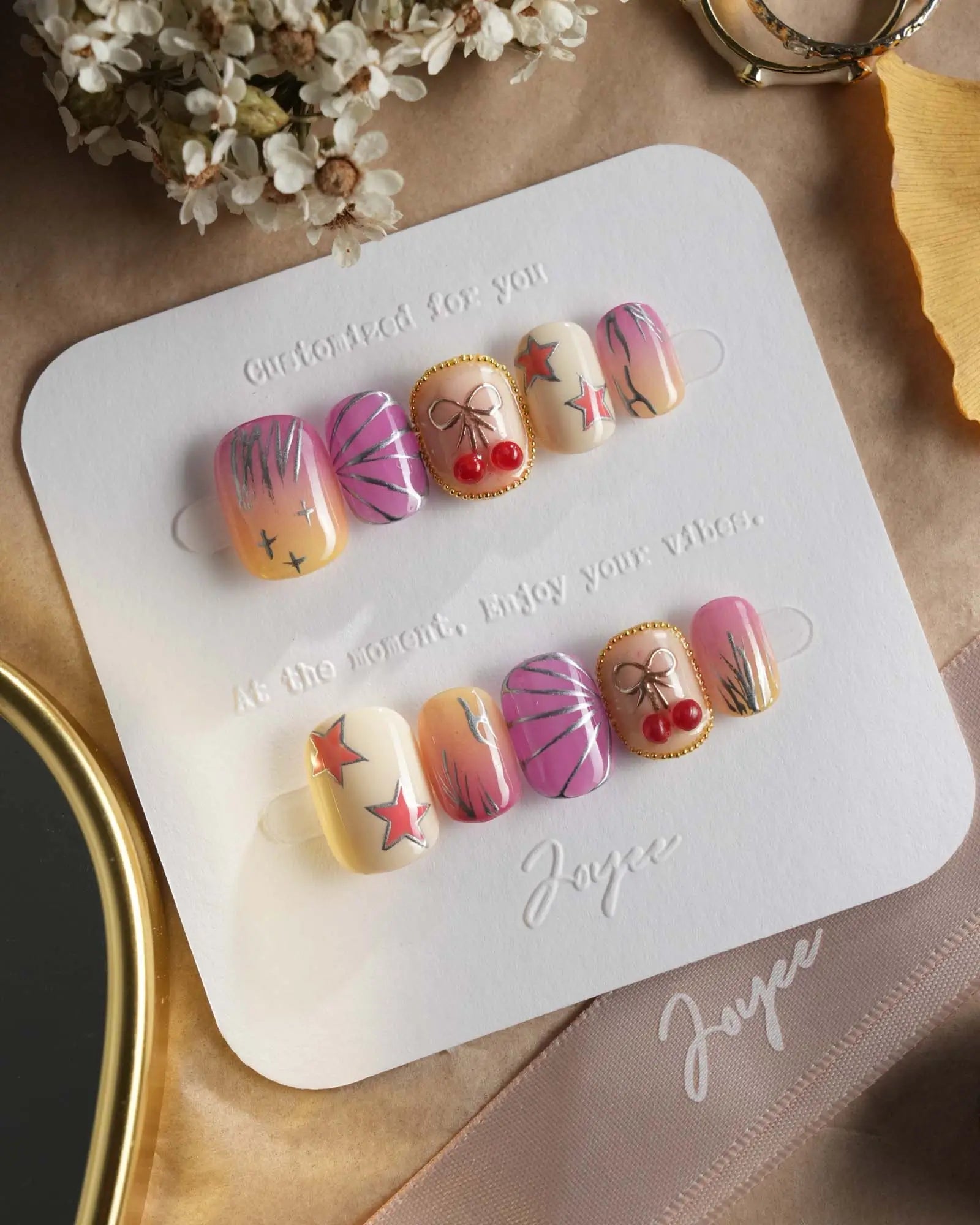 Love Is Not Over — Orange Press-On Nails | Joyee Nails