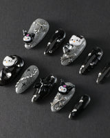 Black KK - Joyeenails - AN027 - L / Medium Almond