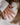 Metallic Patterned White Nails - Joyee Nails - RY013-XS / Medium Almond