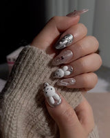Miffy Nails YOLO handmade press-on nails featuring cute nails miffy