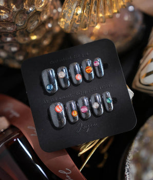 Pocket Universe press-on nails — Starry Silver & Mirror