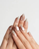 Champagne Nova nails — Icy Nude Pink & by Joyee Nails