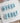 Starry River press-on nails in short coffin shape — Blue & White Marble, Shimmering Cat-eye.