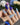 Statement blue nails with high-contrast 3D sculpted finish