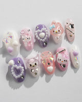Sugar KK - Joyeenails - AN026 - XS / Medium Oval