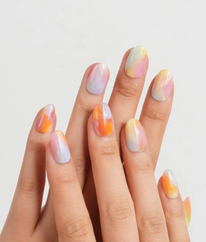 Tutti Frutti rainbow gradient press-on nails by Joyee Nails - image 3