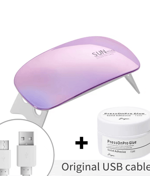 UV Lamp & PressOnPro Glue - Joyeenails - LED&GLUE - 004