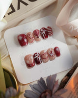 Your Gift nails — Classic Red & White by Joyee Nails