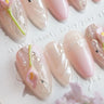 Joyee Nails 3D press-on nails collection featuring hand-sculpted floral and dimensional nail art designs