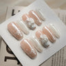 Coffin nail designs — dark, soft, artistic, and short press-on nail styles in coffin shape by Joyee Nails