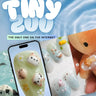 Splash Club 3D animal pool party press-on nails — bunny, duck, bear, and chick in pastel summer tones, handmade kawaii nail art by Joyee Nails for summer 2026.