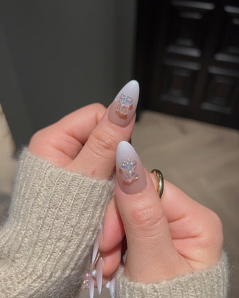 Bear Hug Med Almond Pink Nails | Ready to ship - Joyeenails - CU029 - READY - L / Medium Almond