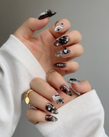 Black KK - Joyeenails - AN027 - M / Medium Almond
