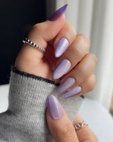 Elegant Purple cat - eye - Joyeenails - CE011 - S / Short Almond