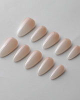 Ombre Gel handmade press-on nails featuring nude clean minimalist nails