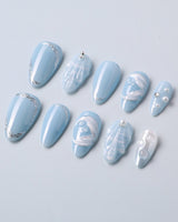 Mermaid Nail Designs Tale sculpted shell nail art for summer vacation looks